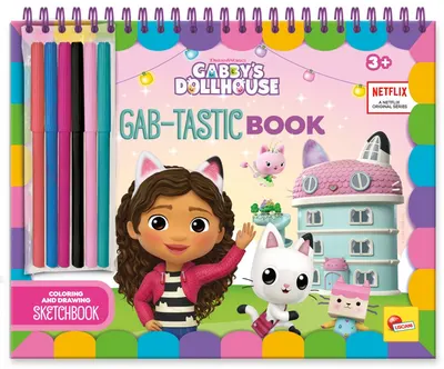 Творчески комплект, Lisciani, Gabby's dollhouse, Книжка с активности, Gab-tastic