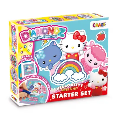 Комплект диамантен гоблен, Craze, DIAMONDZ, Hello Kitty, за начинаещи