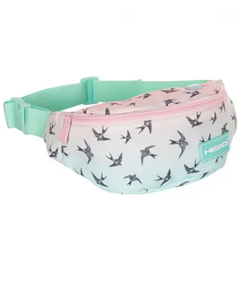 Чанта за кръста, AW1, Head, Омбре ефект, Танцуващи лястовици, 28 х 15 cm