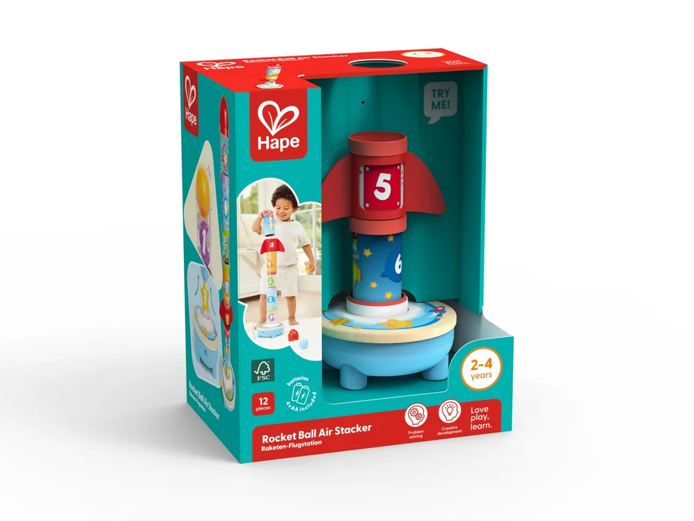 Интерактивна играчка, Hape, Изстрелваща ракета, 12 части