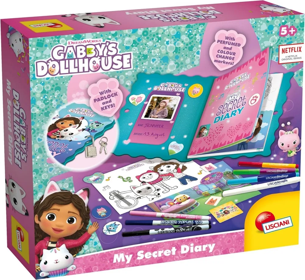 Творчески комплект, Lisciani, Gabby's Dollhouse, Моят таен дневник