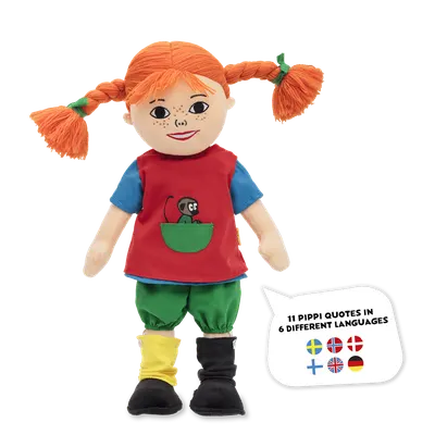 Говореща мека кукла Пипи, 40 см.