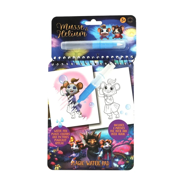Твърда книжка за рисуване с вода Maxi & Helium