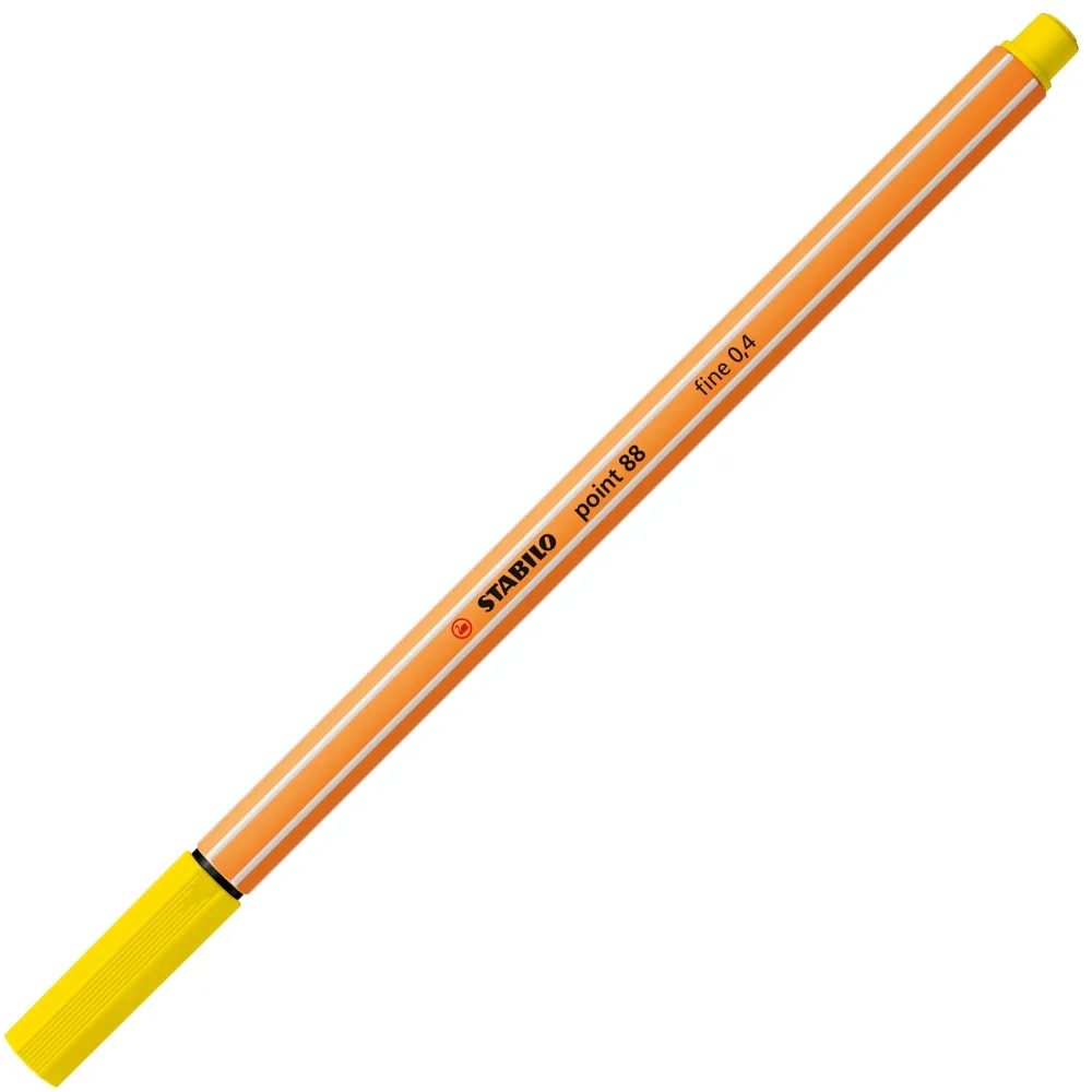 Тънкописец, Stabilo, Point 88 fine 0.4, Лимонено жълт