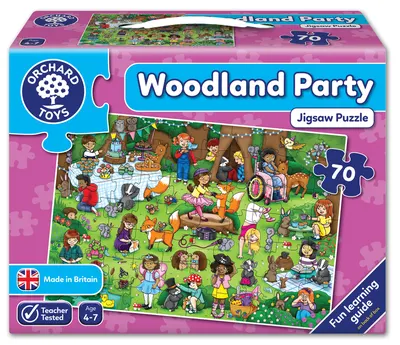 Детски пъзел, Orchard Toys, Дървесно парти, 70 части