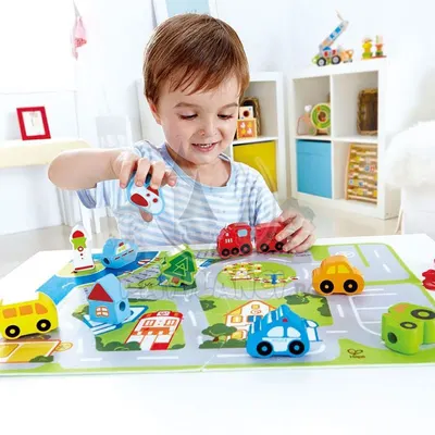 H1022 Дървена игра - Превозни средства