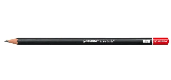 Графитен молив, Stabilo, Micro 288 Exam Grade 2B, Комплект 12 броя