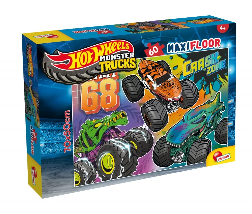 Пъзел, Lisciani, Hot Wheels, 60 части