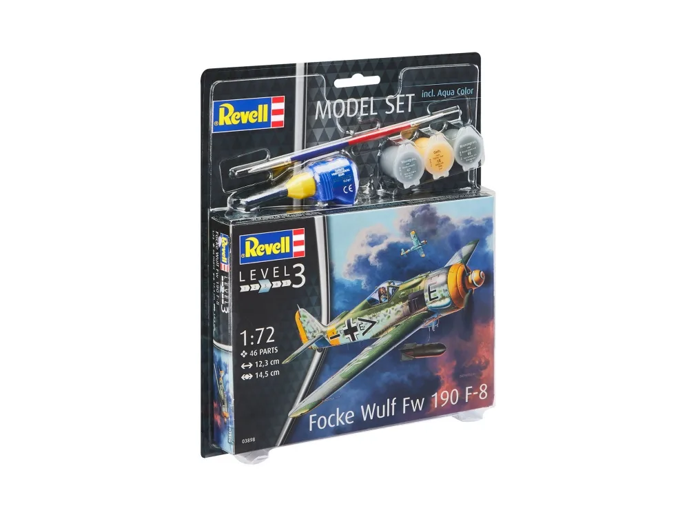 Сглобяем модел, Revell, Самолет, Focke Wulf Fw190 F-8, 46 части