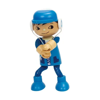 Фигурка от дърво, Hape, Модерно семейство, Син
