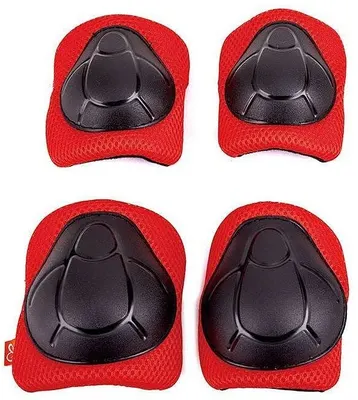Предпазни наколенки и налакътници, Hape, Червени