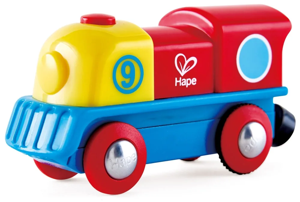 Дървена играчка, Hape, Цветен локомотив