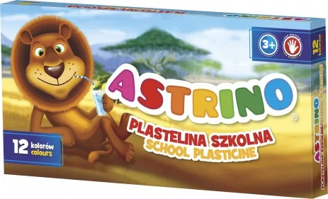 Пластилин, Astra, Astrino, 12 цвята