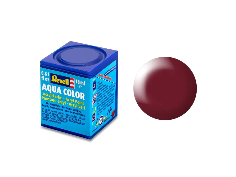 Акрилна боя, Revell, Aqua Color, Копринено пурпурно червено, 18 мл