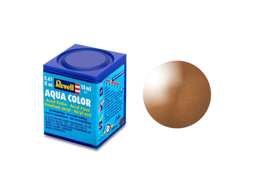 Акрилна боя, Revell, Aqua Color, Бронзово металик, 18 мл