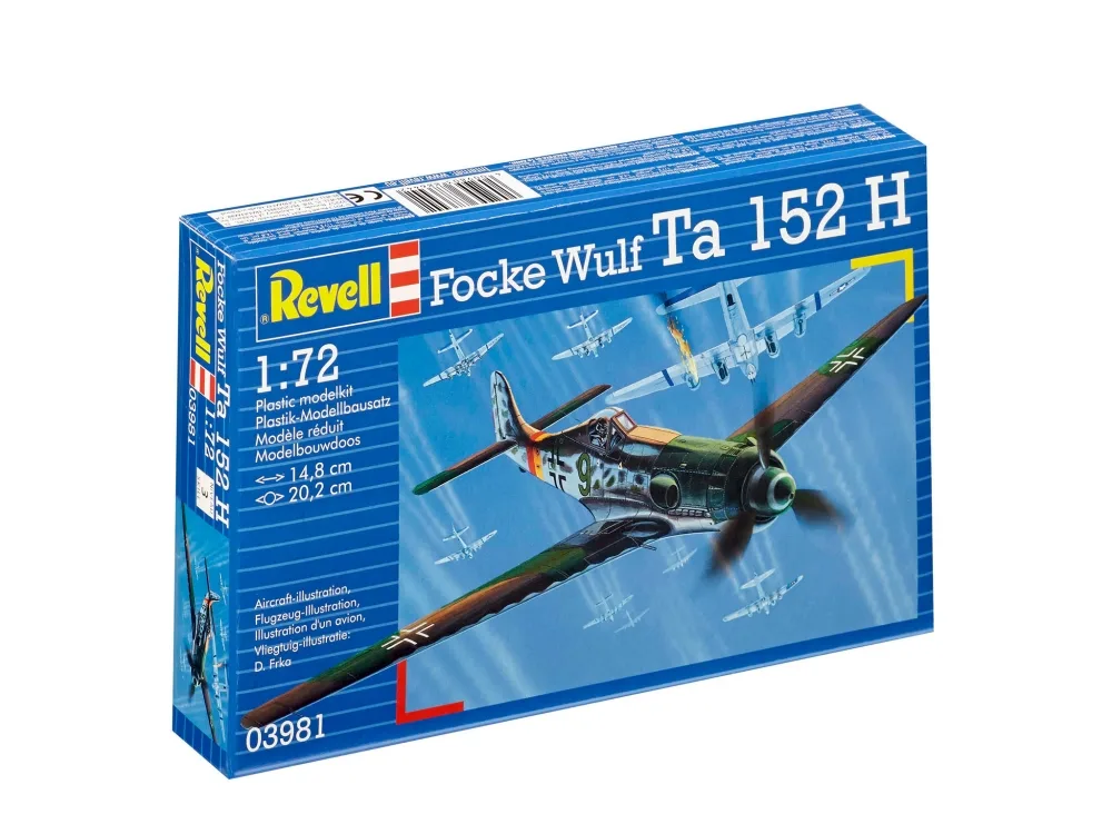 Сглобяем модел, Revell, Изтребител Focke Wulf Ta 152 H, 39 части