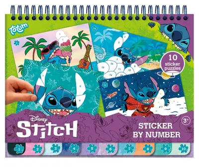 Творчески комплект, Totum, Stitch, Книжка за оцветяване и стикери 2 в 1