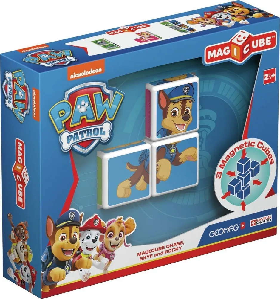 Магнитен конструктор, Geomag, Magicube, Paw Patrol, Скай и Роки, 3 части