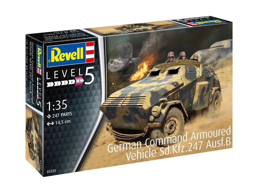 Сглобяем модел, Revell, Германска командна бронирана машина Sd.Kfz.247 Ausf.B, 247 части