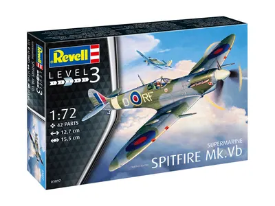Сглобяем модел, Revell, Изтребител Spitfire Mk. Vb, 42 части