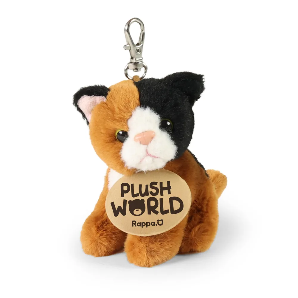 Плюшен ключодържател Трицветна котка, серия Plush World