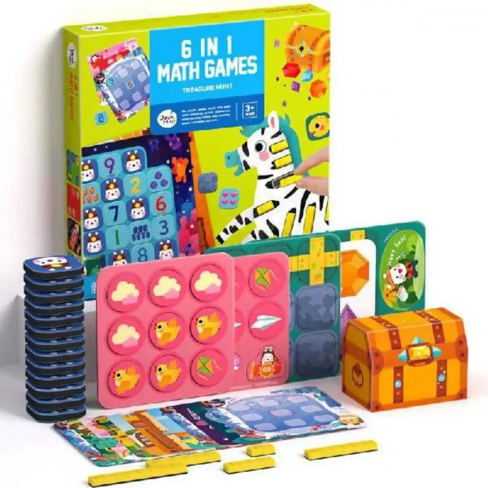 Комплект с игри, Забавна математика, 6 в 1