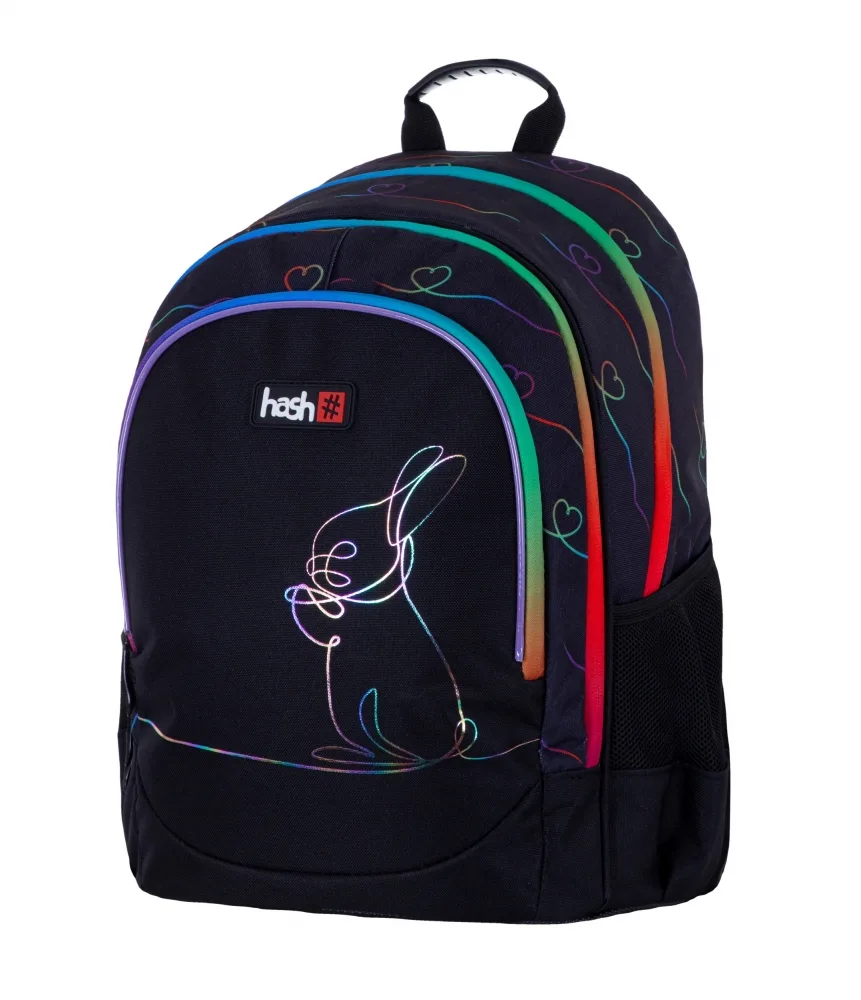 Ученическа раница, Astra, HASH, Rainbow Bunny, 39 х 28 х 15 см