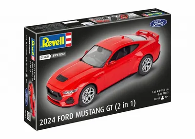 Сглобяем модел, Revell, Автомобил 2024 Ford Mustang GT, Click System, 60 части