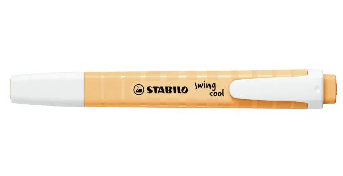 Текст маркер, Stabilo, Swing Cool Pastel, Бледо оранжев