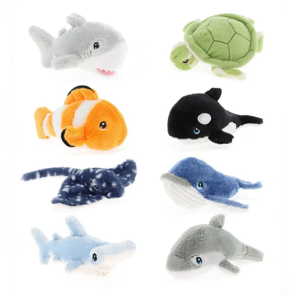 Keeleco, Mалки плюшени играчки, Морски свят, 12 см (8)