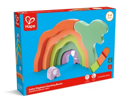 Форми за подреждане, Hape, Сафари Слон, 7 части