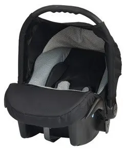 Кошче за бебета за кола Baby Merc Junior Twist черно и сиво