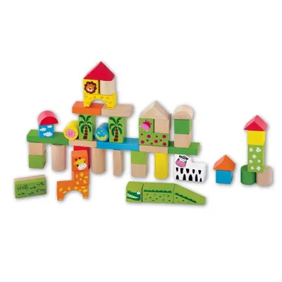 Дървен строител VIGA Toys - Джунгла