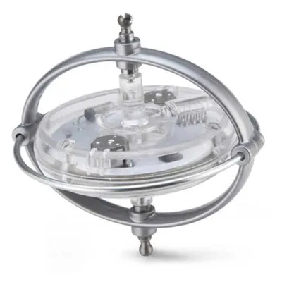 Жироскоп за деца с LED светлини NAVIR UFO, бял