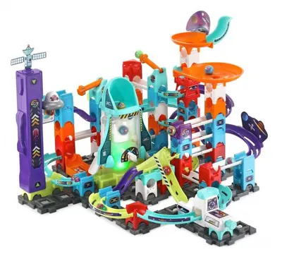 Комплект за игра, Vtech, Marble Rush, Магнитна магическа писта, 120 части