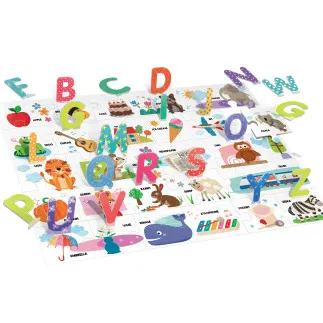 Образователен пъзел, Headu Montessori, 3D Азбука