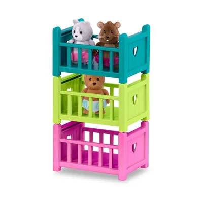 Комплект за игра, Battat, Li'l Woodzeez, Фигурки в кошарка, Серия 1