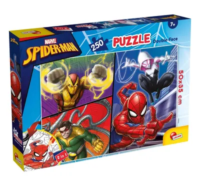 Пъзел, Lisciani, Spider-man, Двулицев пъзел, 250 части