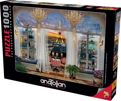 Пъзел, Anatolian, Изглед от тераса в Париж, 1000 части