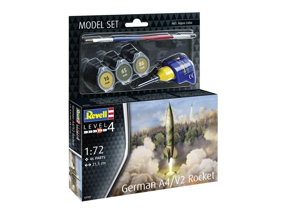 Сглобяем модел, Revell, Немска ракета A4-V2, 46 части