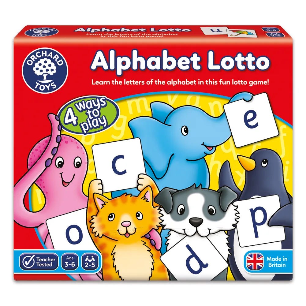 Детска образователна игра, Orchard Toys, Азбучно лото