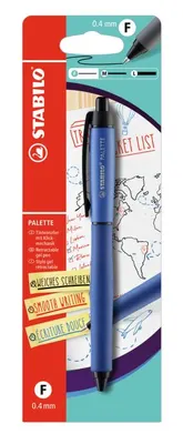 Химикалка, Stabilo, Palette F, Блистер, Син