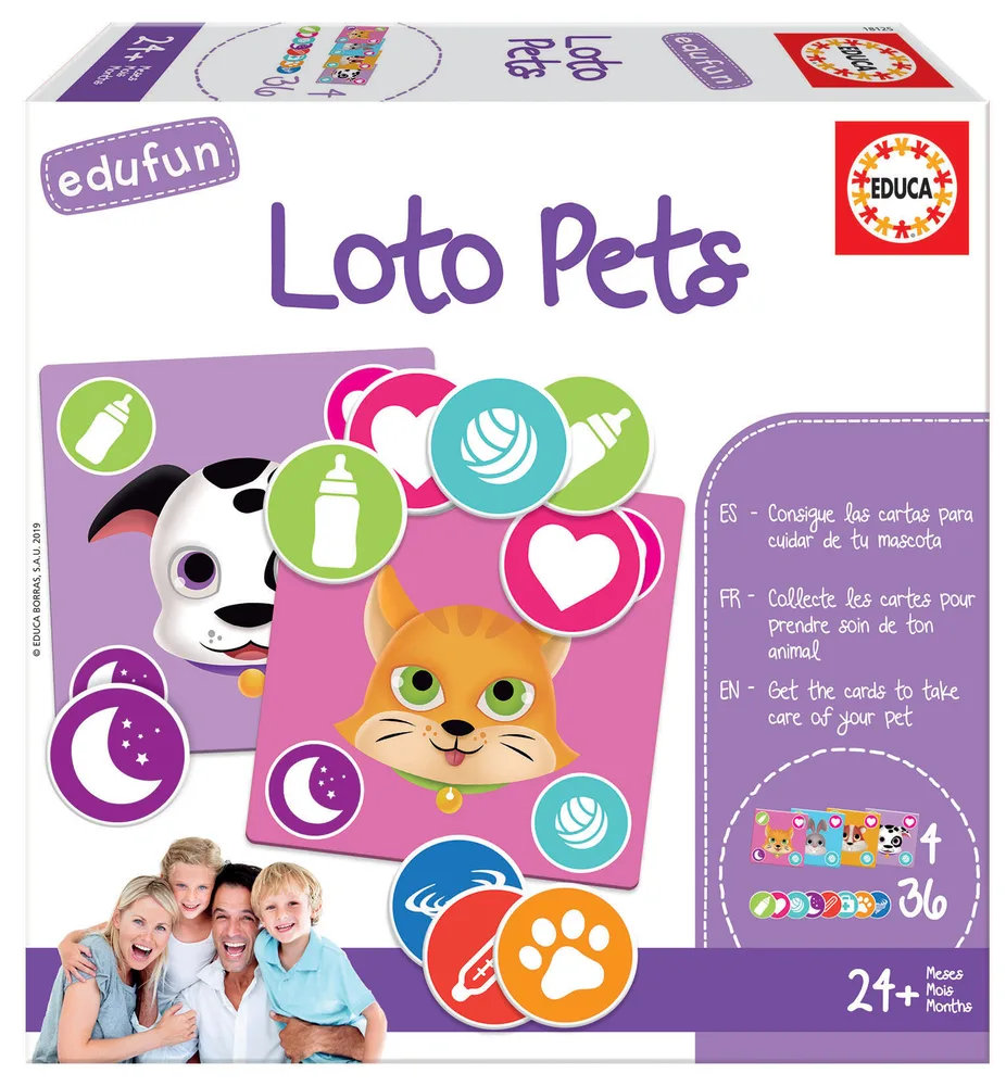 Детска игра, Educa, Лото домашни любимици, 40 части