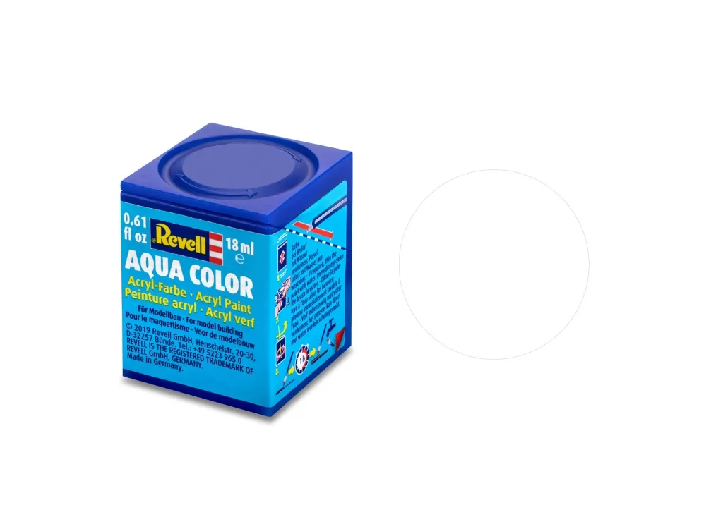 Акрилна боя, Revell, Aqua Color, Чисто бяло мат, 18 мл