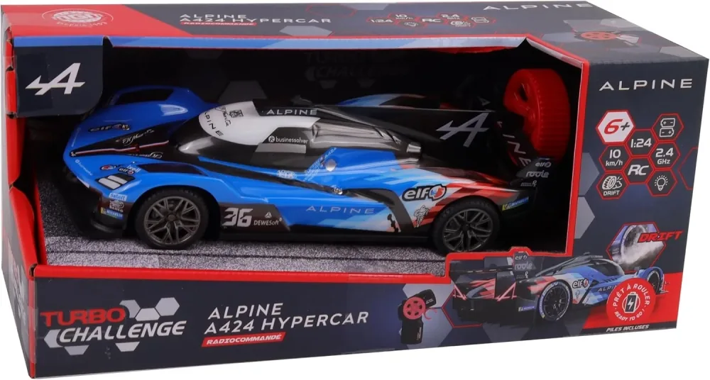 Състезателен автомобил с радиоуправление, MGM, Alpine A424, 1:24