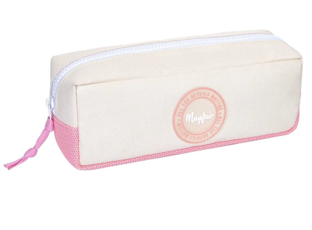 Ученически несесер, Kstationery, Mayfair, Just Start, 22 x 8.5 x 5.5 cm, Розов
