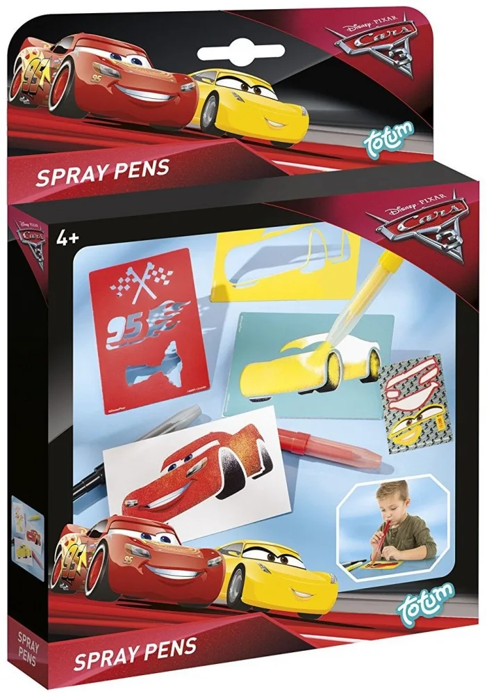 Творчески комплект, Totum, Cars 3, Декорирай сам със спрей писалка