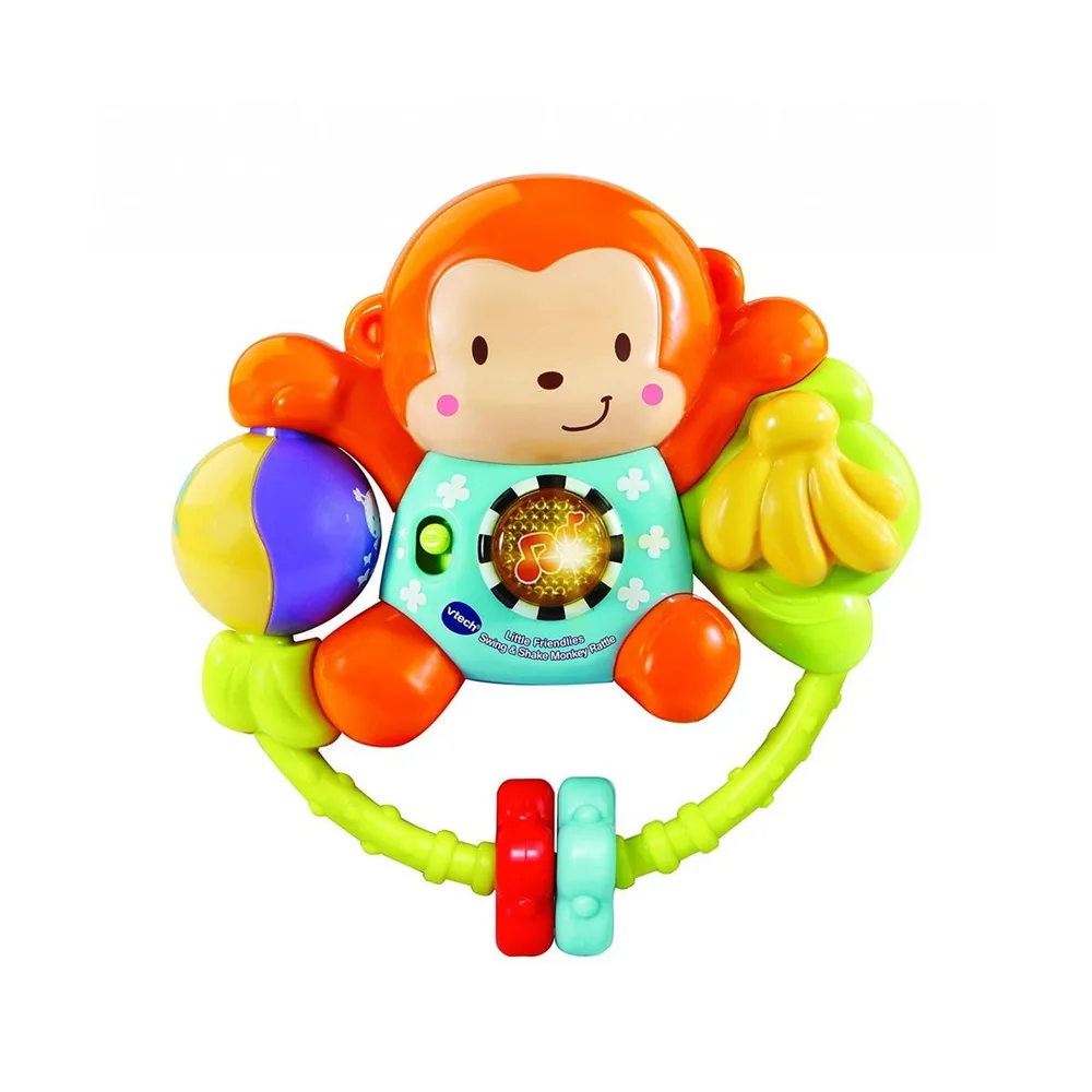 Интерактивна играчка, Vtech, Бебешка дрънкалка, Маймунка