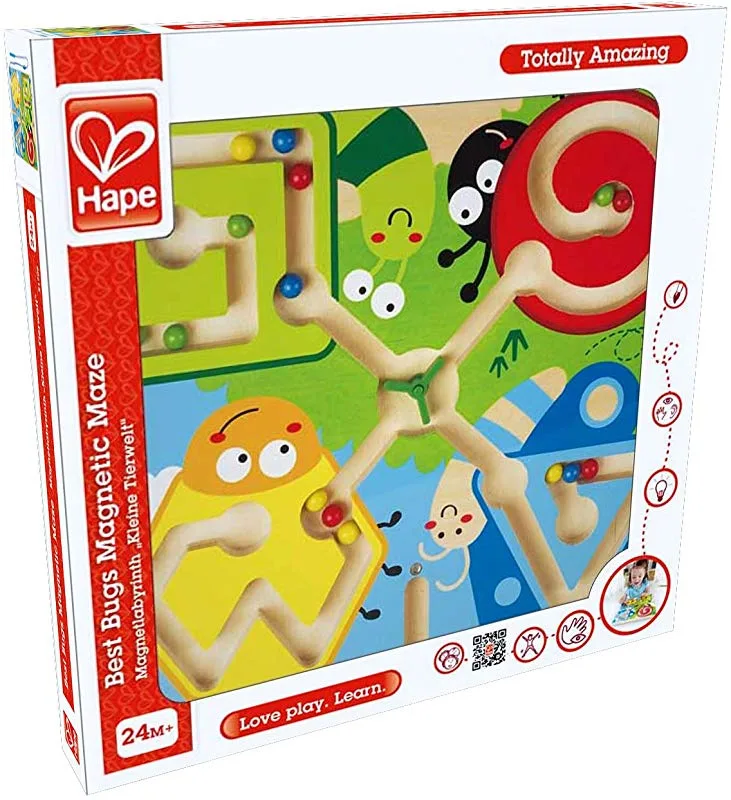 Дървена игра, Hape, Магнитен лабиринт, Насекоми