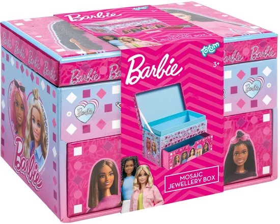 Творчески комплект, Totum, Barbie, Декорирай сам кутия за бижута